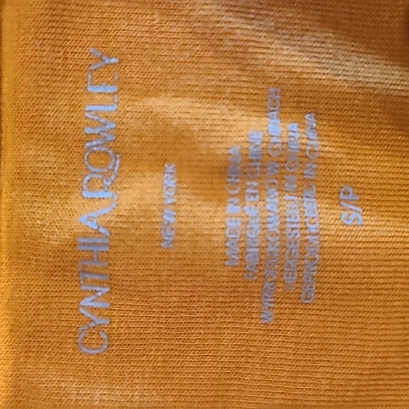 Cynthia Rowley mustard yellow tank top - Picture 2 of 5